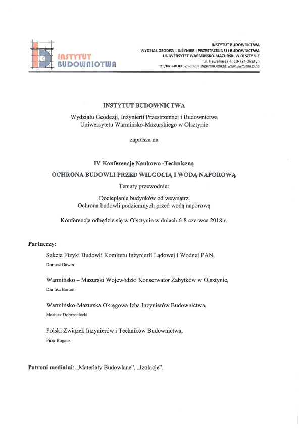 IV Konferencja Naukowo-Techniczna Ochrona s1