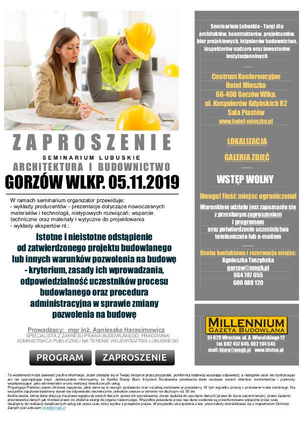 ZAPROSZENIE GORZÓW